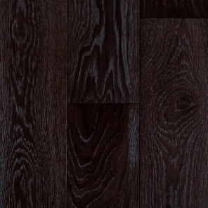 Wire Brushed Charcoal  White Oak Flooring - 5"