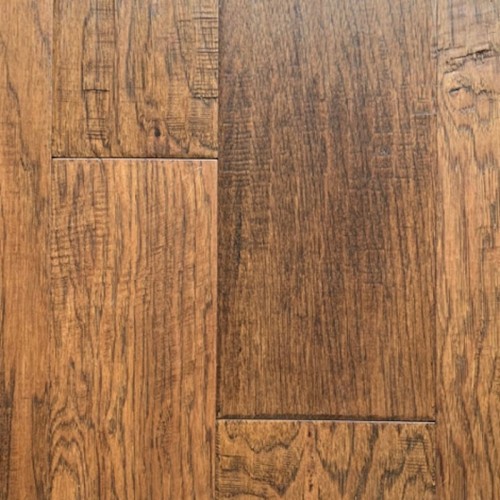 Hand Scraped Cinnamon Hickory Flooring - 3"/5"/6.5"