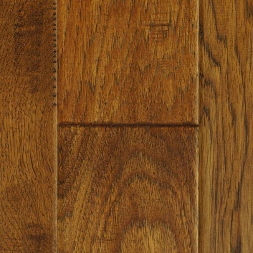 Hand Scraped Autumn Brown Hickory Flooring - 5"-2