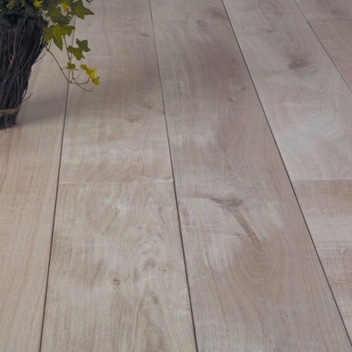 Wire Brushed Natural White Oak Flooring - 10"