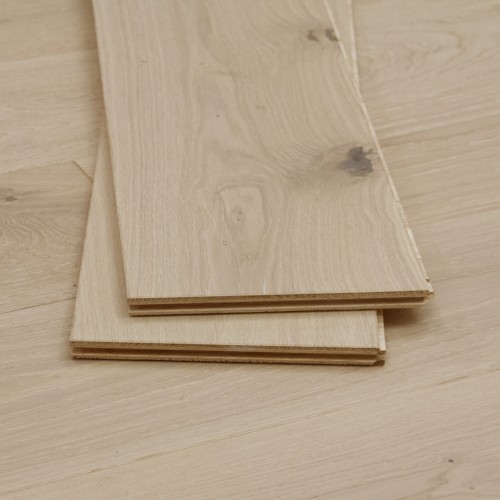 Wire Brushed Corsica White Oak Flooring - 7.5"