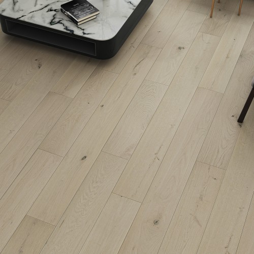 Wire Brushed Massa White Oak Flooring - 7.5"