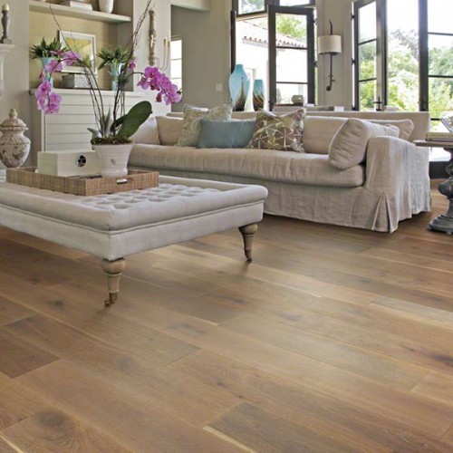 Wire Brushed Baroque White Oak Flooring - 7.5"