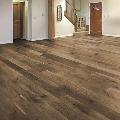 Wire Brushed Baroque White Oak Flooring - 7.5"