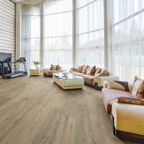 Wire Brushed Oxford White Oak Flooring - 7.5"