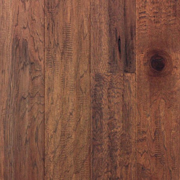 Hand Scraped Mink Hickory Hardwood Flooring Wood Floor